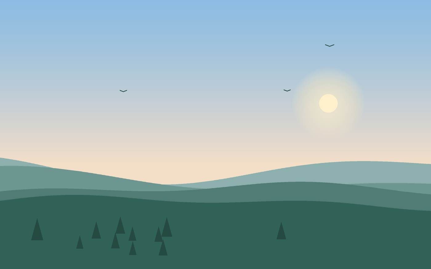 Landschapsillustratie