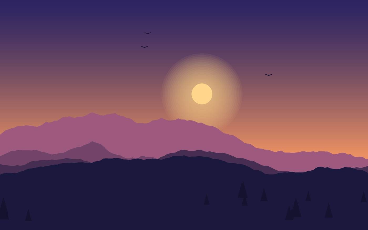 Landschapsillustratie