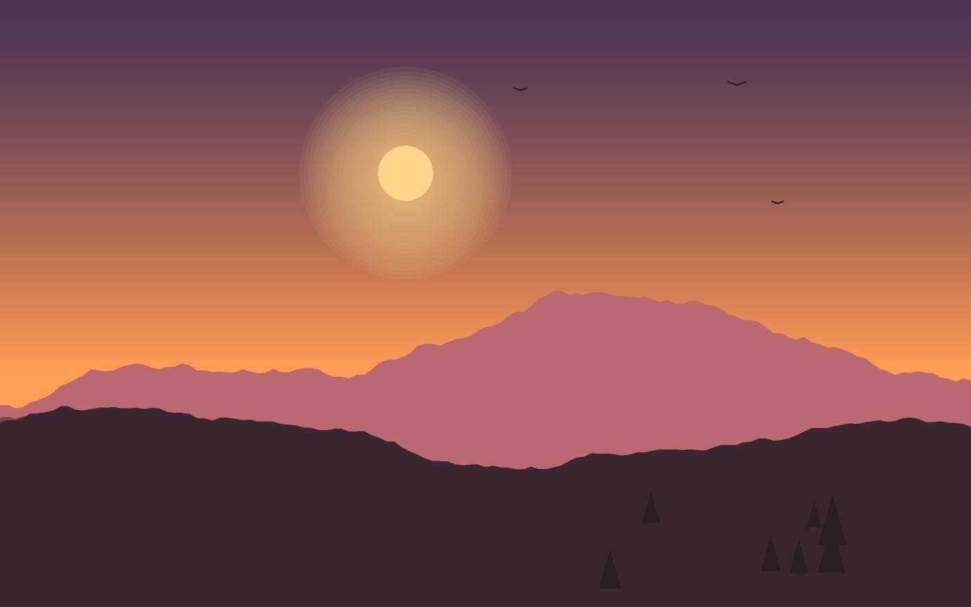 Landschapsillustratie