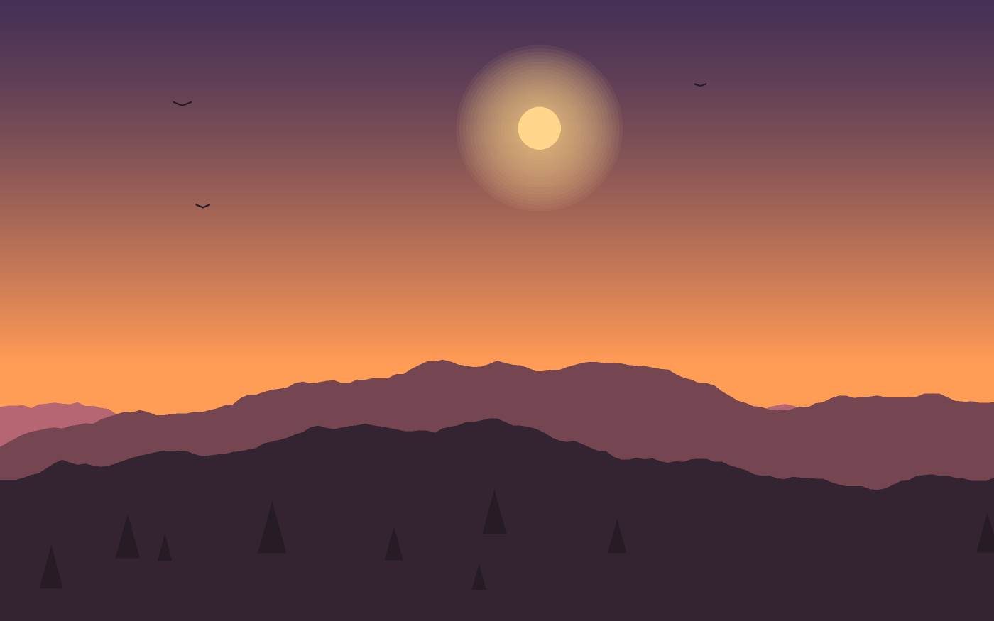 Ilustrace krajiny