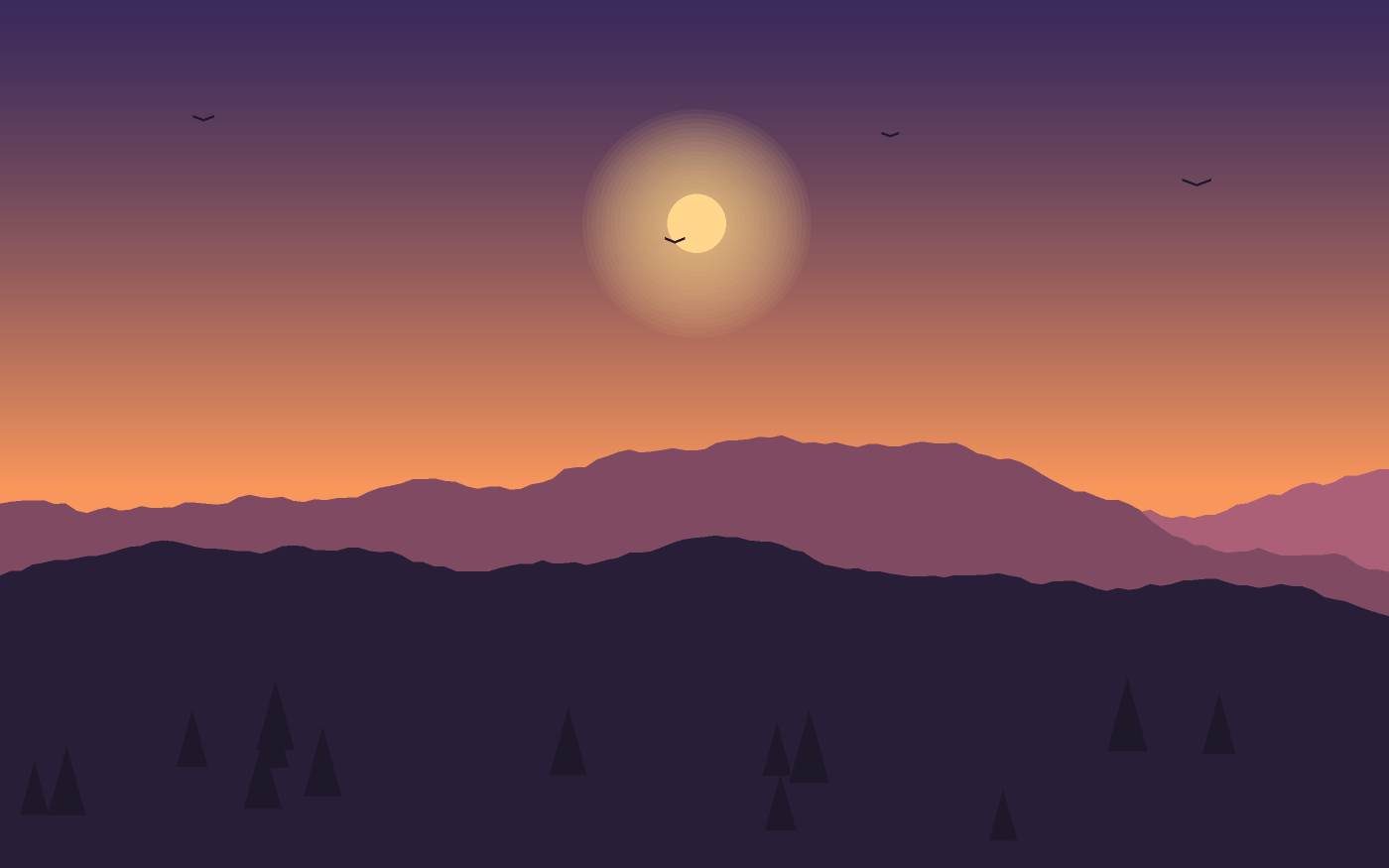 Landschapsillustratie